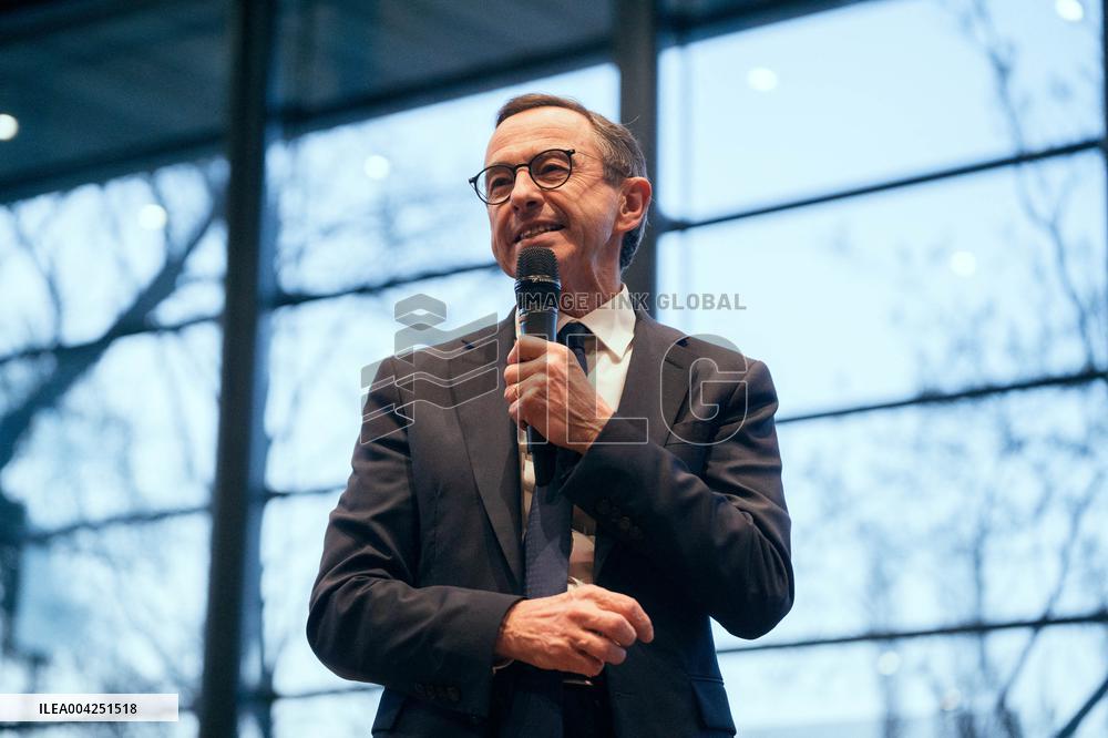 Bruno Retailleau meeting for the presidency of the Les Republicans group - Paris AJ