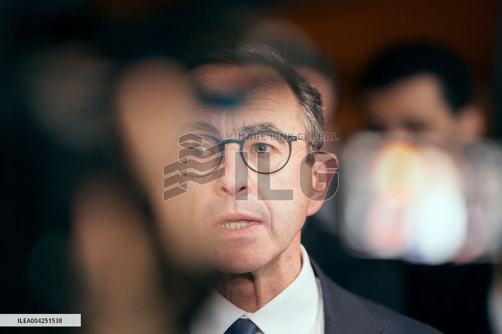 Bruno Retailleau meeting for the presidency of the Les Republicans group - Paris AJ