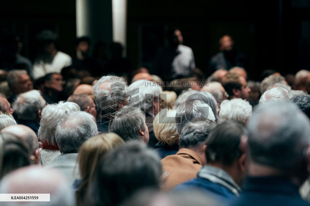 Bruno Retailleau meeting for the presidency of the Les Republicans group - Paris AJ