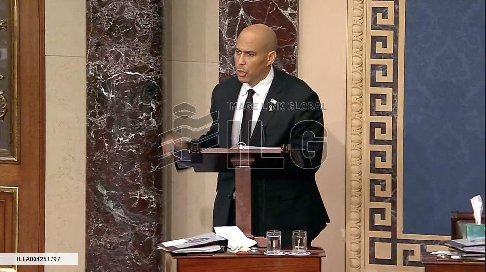US Senator Cory Booker Marathon Speech