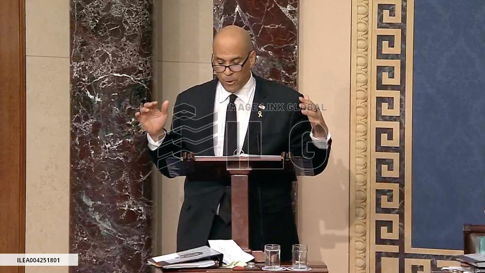 US Senator Cory Booker Marathon Speech