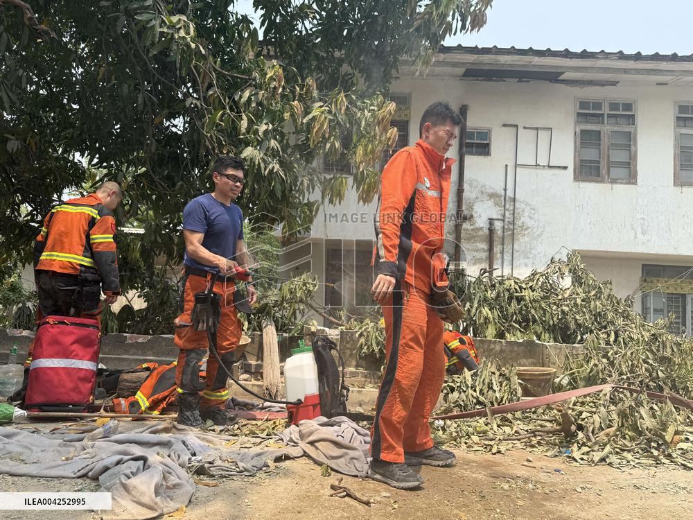 Rescuers Unite in Myanmar Quake Relief Efforts - Mandalay
