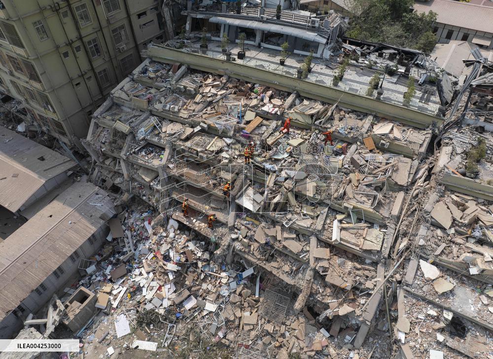 Rescuers Unite in Myanmar Quake Relief Efforts - Mandalay