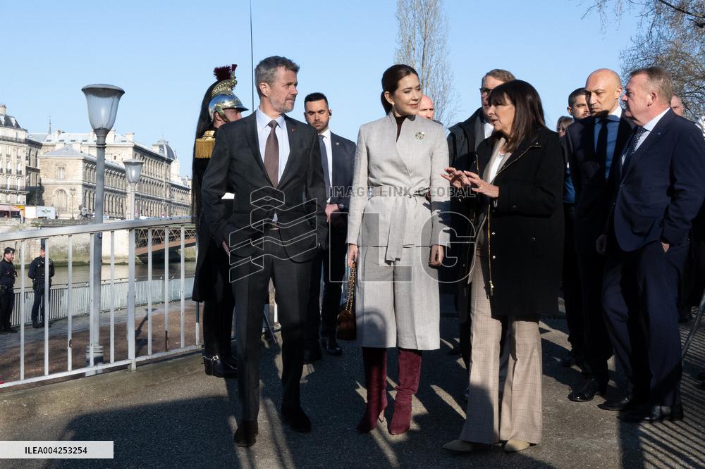 Danish Royal Couple Welcomed By The Mayor Of Paris - Paris