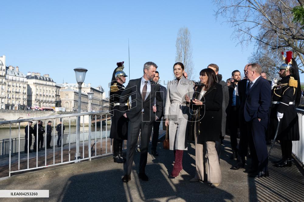 Danish Royal Couple Welcomed By The Mayor Of Paris - Paris