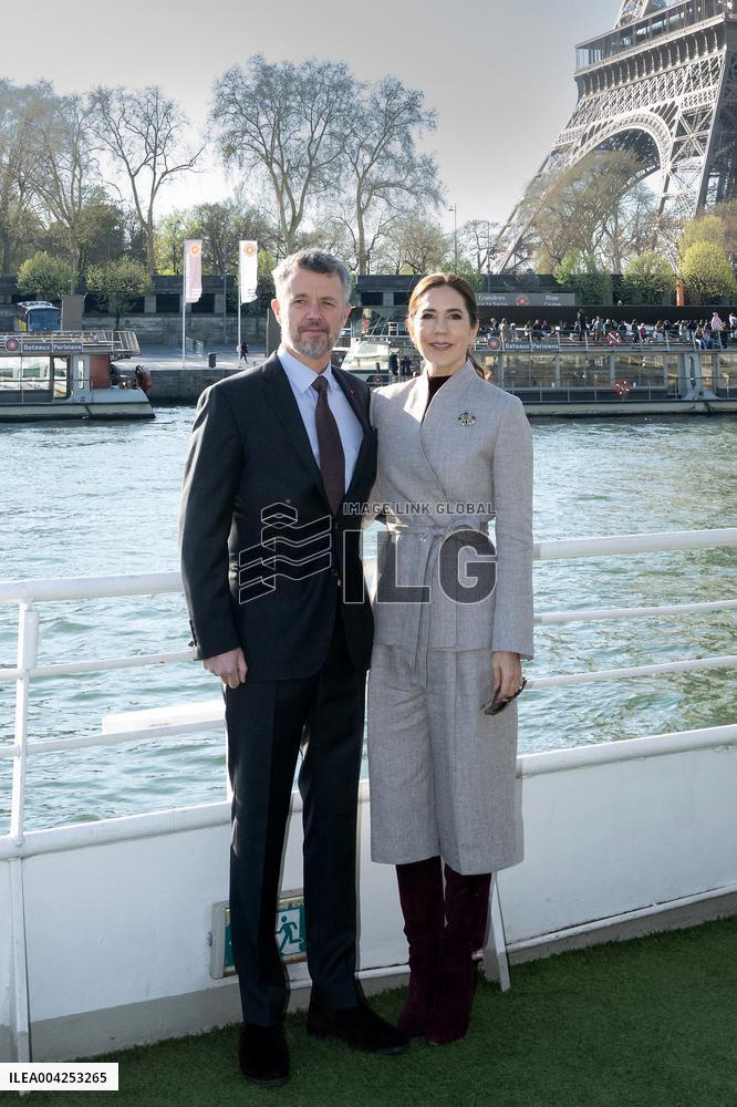 Danish Royal Couple Welcomed By The Mayor Of Paris - Paris