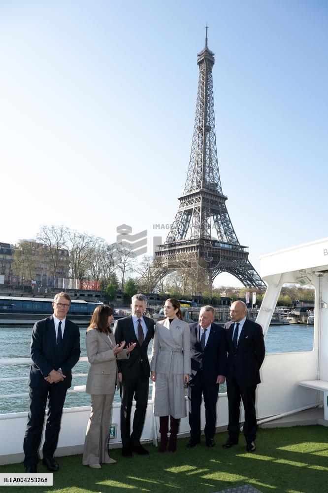 Danish Royal Couple Welcomed By The Mayor Of Paris - Paris
