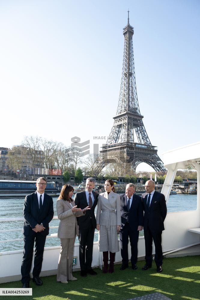 Danish Royal Couple Welcomed By The Mayor Of Paris - Paris