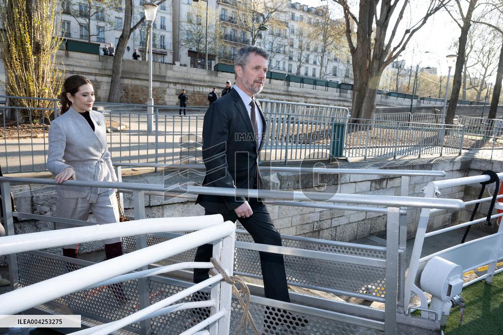 Danish Royal Couple Welcomed By The Mayor Of Paris - Paris