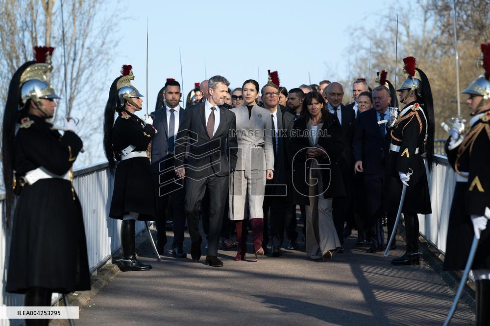 Danish Royal Couple Welcomed By The Mayor Of Paris - Paris