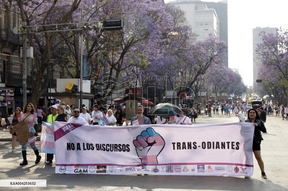 March for Trans Visibility in Mexico