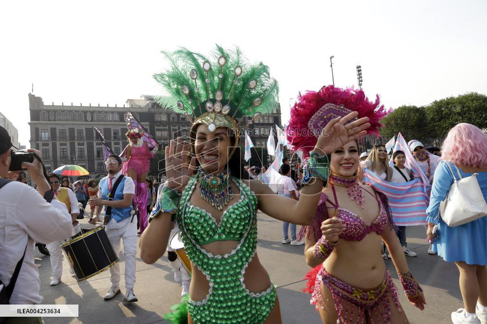 March for Trans Visibility in Mexico