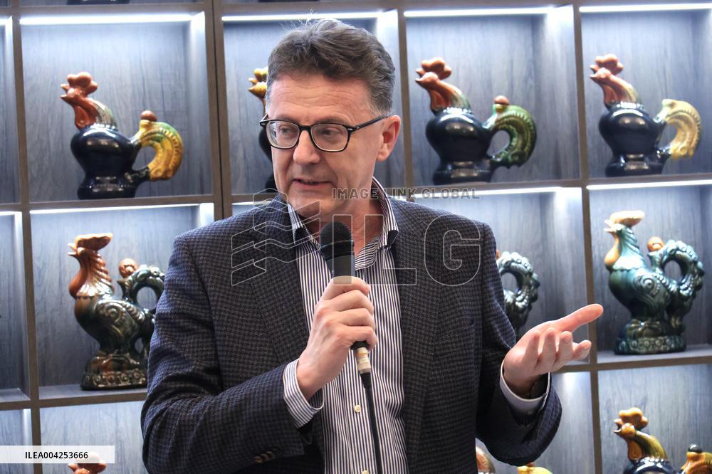 Exhibition of cockerels by Vasylkiv majolica plant