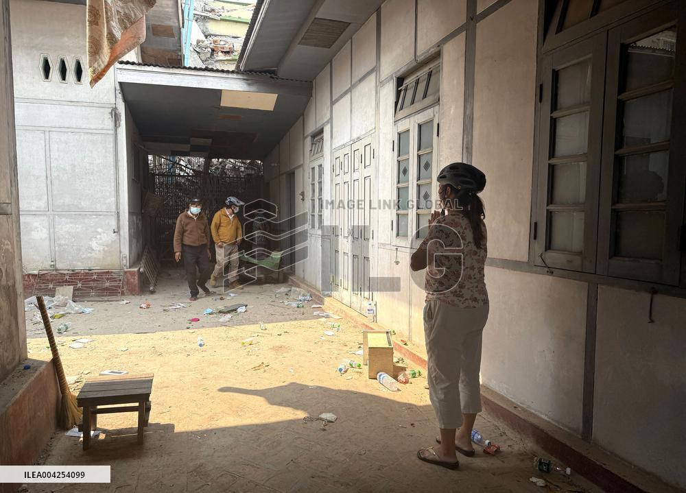 Myanmar-Bangkok Earthquake Aftermath - Mandalay