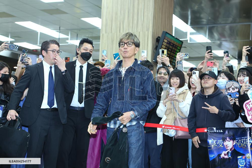 Japanese Actor Takuya Kimura Arrives at Taipei