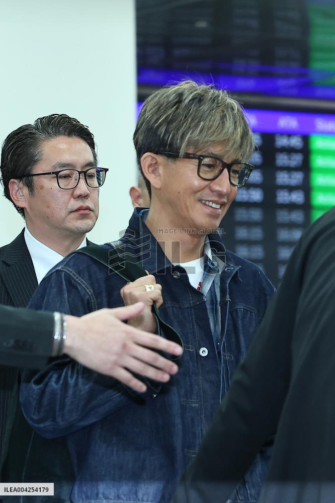 Japanese Actor Takuya Kimura Arrives at Taipei