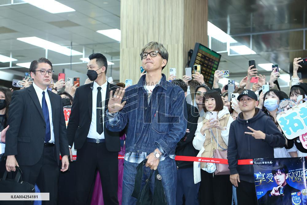 Japanese Actor Takuya Kimura Arrives at Taipei