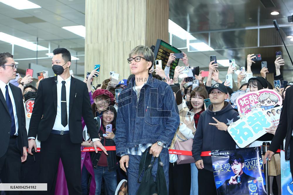 Japanese Actor Takuya Kimura Arrives at Taipei