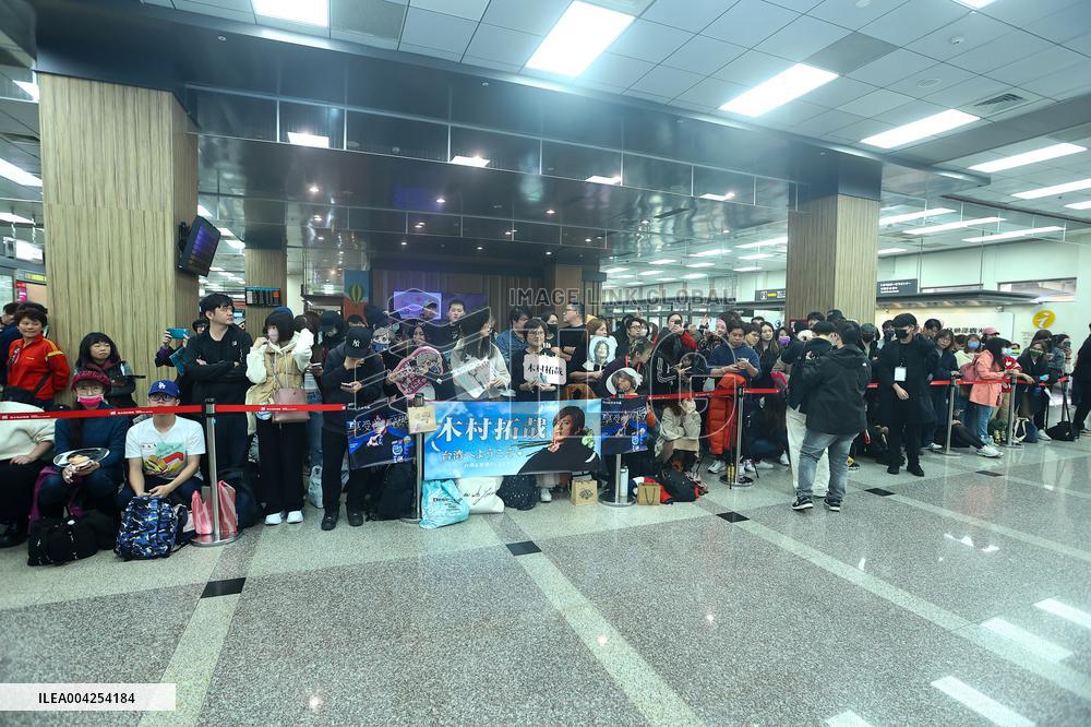 Japanese Actor Takuya Kimura Arrives at Taipei