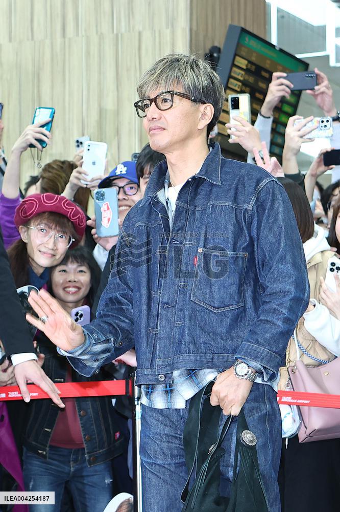 Japanese Actor Takuya Kimura Arrives at Taipei
