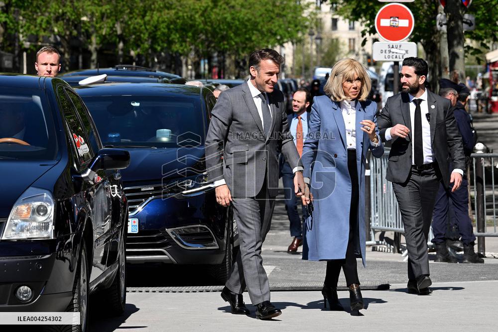 Danish Royal Couple Visits Notre Dame Cathedral - Paris