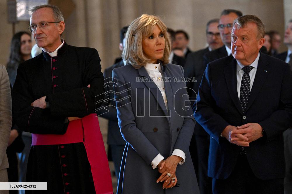 Danish Royal Couple Visits Notre Dame Cathedral - Paris