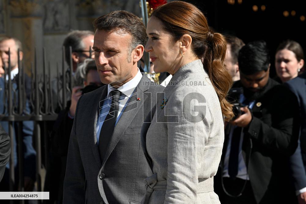 Danish Royal Couple Visits Notre Dame Cathedral - Paris