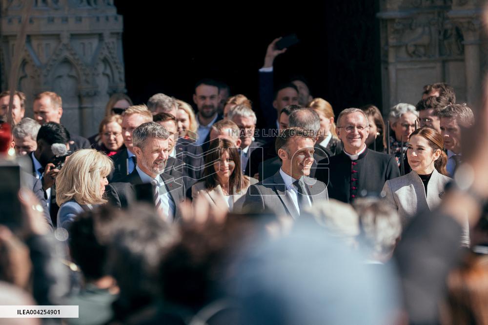 Danish Royal Couple Visits Notre Dame Cathedral - Paris AJ
