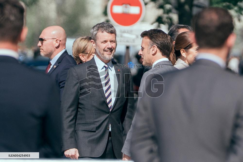 Danish Royal Couple Visits Notre Dame Cathedral - Paris AJ