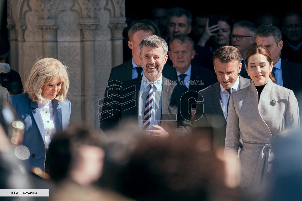 Danish Royal Couple Visits Notre Dame Cathedral - Paris AJ