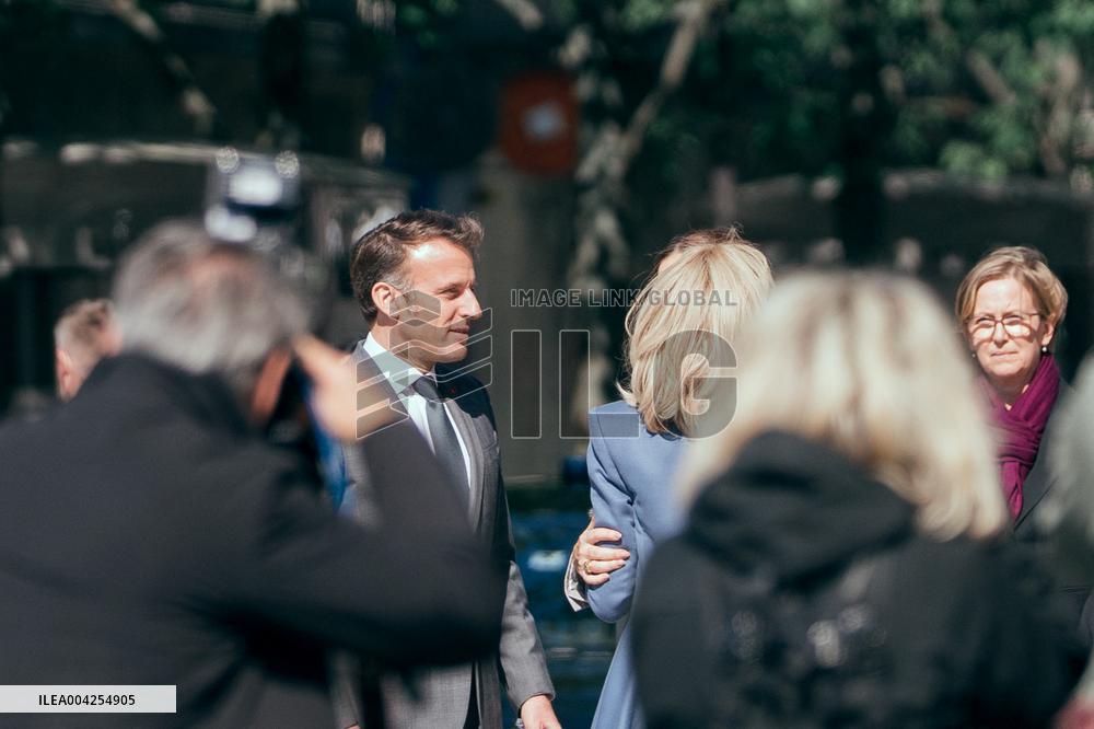 Danish Royal Couple Visits Notre Dame Cathedral - Paris AJ