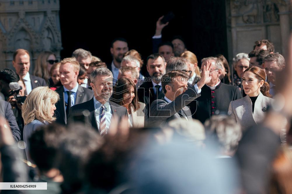 Danish Royal Couple Visits Notre Dame Cathedral - Paris AJ