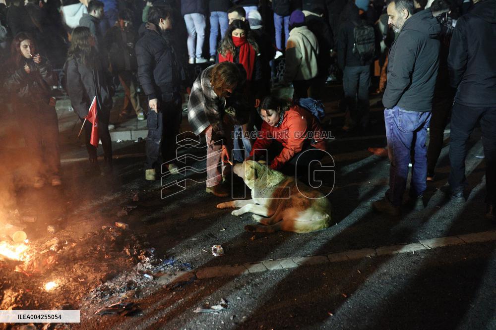 Protest in Istanbul over jailing of Erdogan's main rival