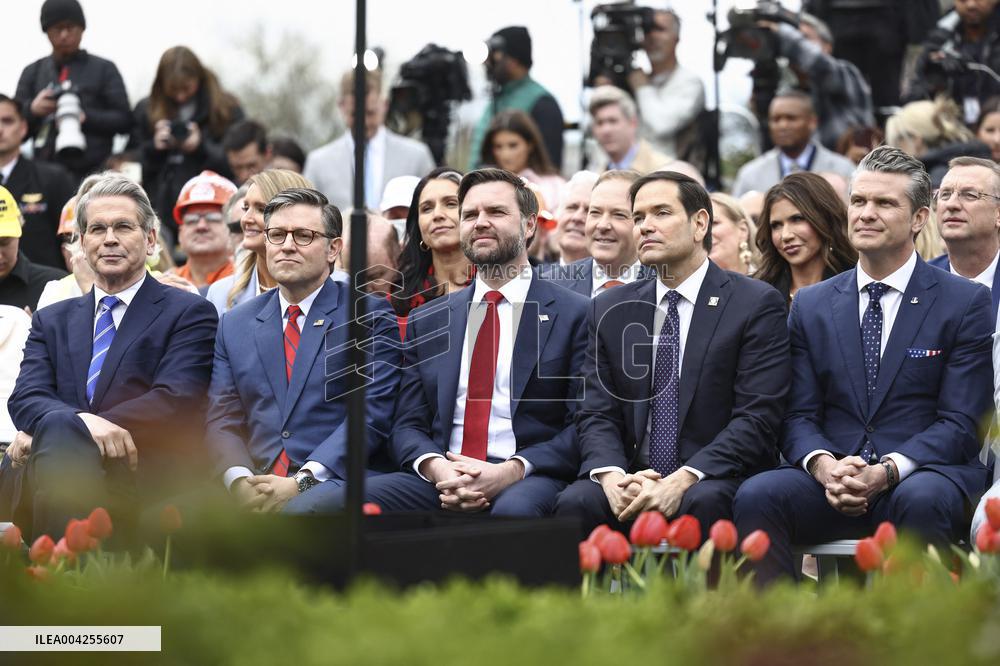 President Trump announces reciprocal tariffs on so-called ‘Liberation Day’