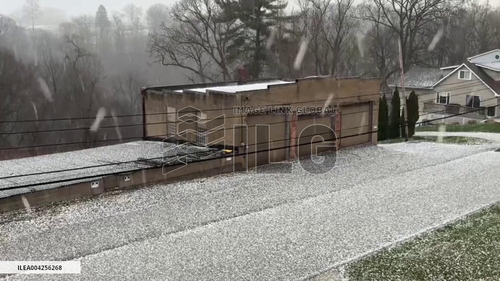 US: Severe Storms Bring Hail to Western Pennsylvania