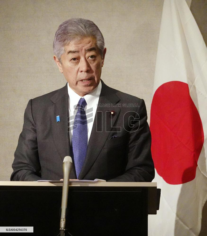 Japanese Foreign Minister Iwaya in Brussels