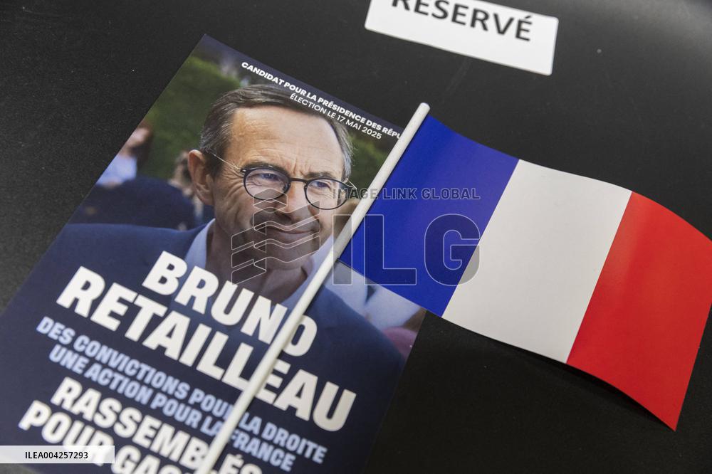 Bruno Retailleau LR Presidential Candidate in Meaux