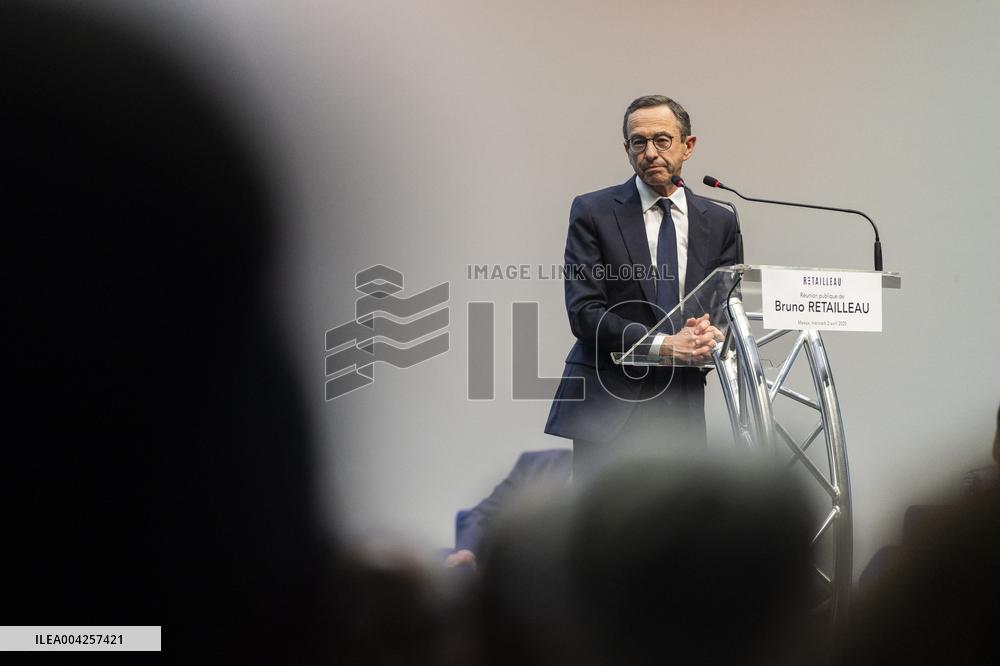 Bruno Retailleau LR Presidential Candidate in Meaux