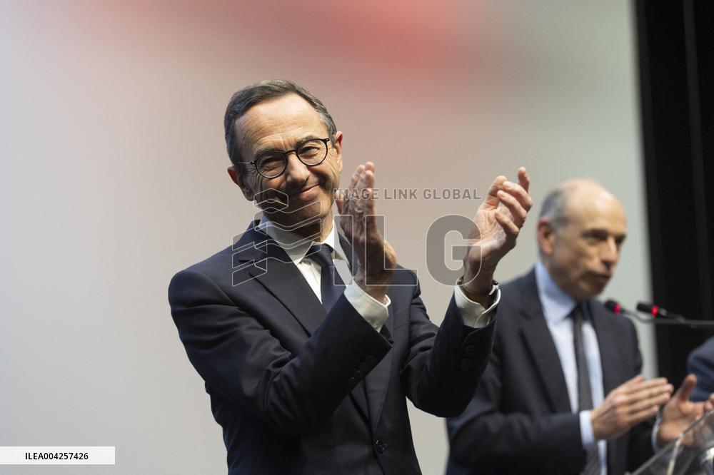 Bruno Retailleau LR Presidential Candidate in Meaux