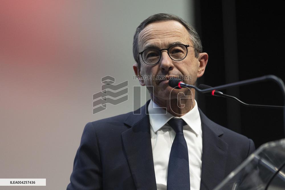 Bruno Retailleau LR Presidential Candidate in Meaux