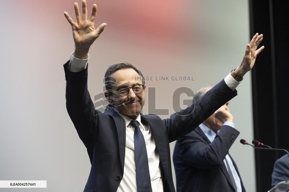 Bruno Retailleau LR Presidential Candidate in Meaux