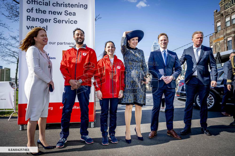 Queen Maxima Christens New Sea Ranger Ship - Rotterdam