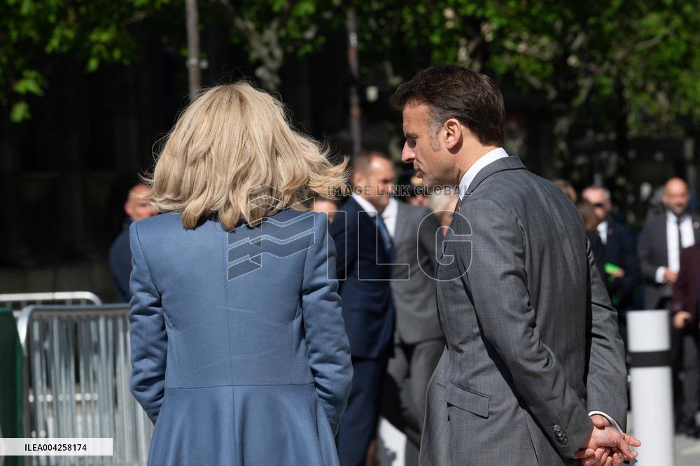 Danish Royal Couple Visits Notre Dame Cathedral - Paris