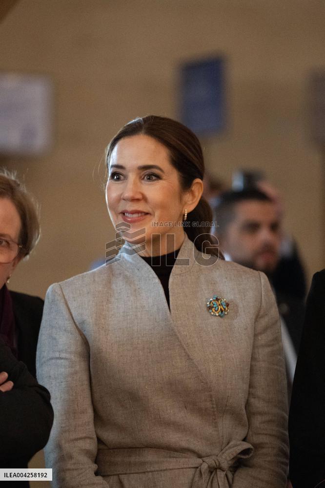 Danish Royal Couple Visits Notre Dame Cathedral - Paris