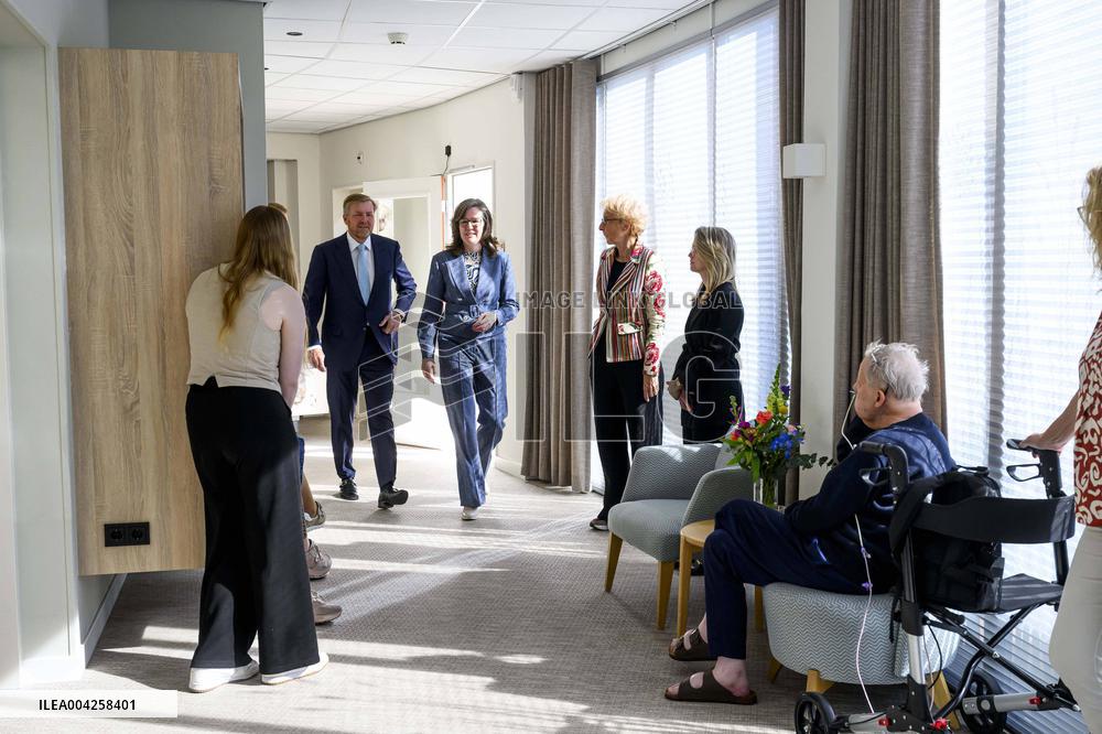 King Willem-Alexander Visits Hospice and Hospital - Netherlands