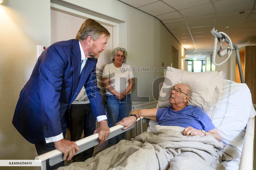 King Willem-Alexander Visits Hospice and Hospital - Netherlands