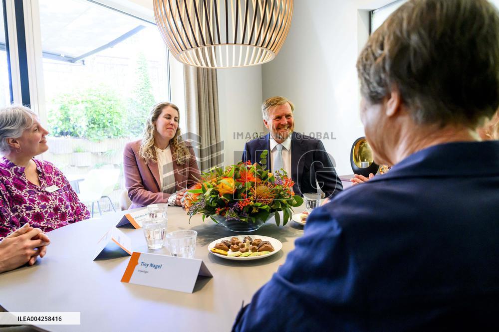 King Willem-Alexander Visits Hospice and Hospital - Netherlands