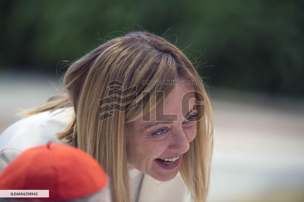 Italian PM Giorgia Meloni Attends A Mass For Late Pope John Paul II - Vatican