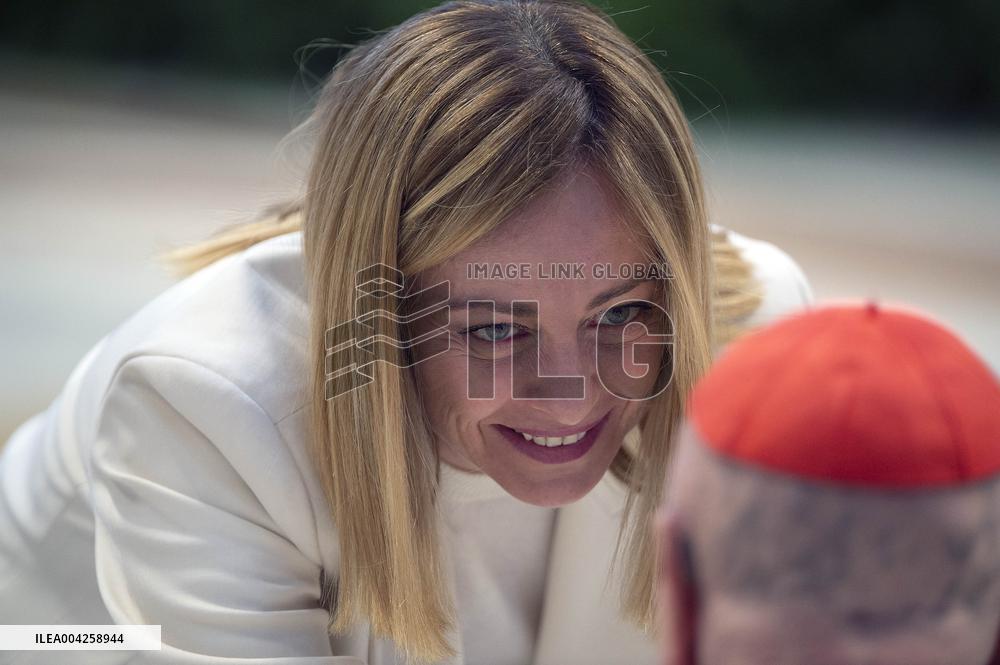 Italian PM Giorgia Meloni Attends A Mass For Late Pope John Paul II - Vatican
