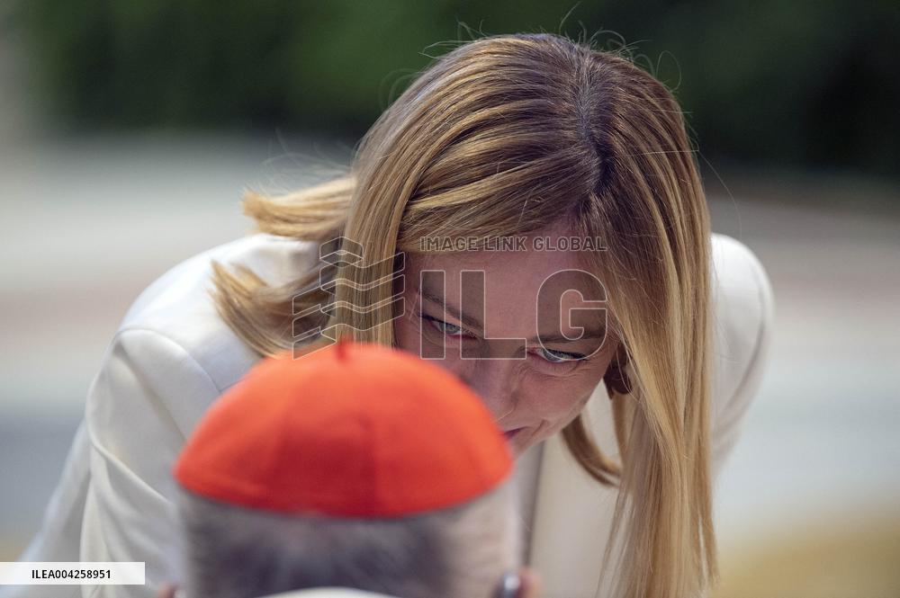 Italian PM Giorgia Meloni Attends A Mass For Late Pope John Paul II - Vatican